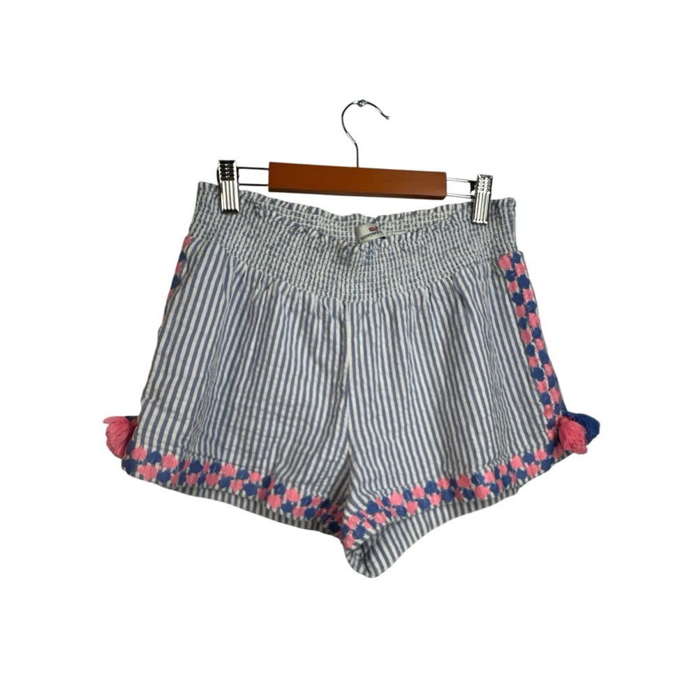 Vineyard Vines Shorts Womens  Blue White Casual Seersucker Size‎ XS